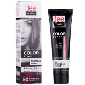 Бальзам для волос JEE COSMETICS (Джи косметикс) тонирующий цвет №526 Бархатный марсал
