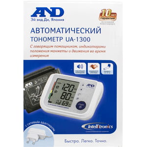 Измеритель артериального давления AND (Эй энд Ди) модель UA-1300АС автоматический с адаптером