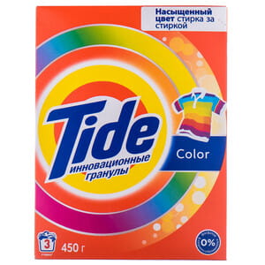 Порошок стиральный TIDE (Тайд) автомат Color (Колор) 450 г