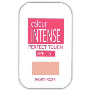 Пудра для лица COLOUR INTENSE (Колор Интенс) PT компактная Perfect Touch SPF15+ №001 Ivory Rose 15 г
