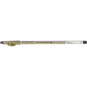 Карандаш для глаз EVELINE (Эвелин) Eyeliner Pencil с точилкой цвет черный 1,2 г