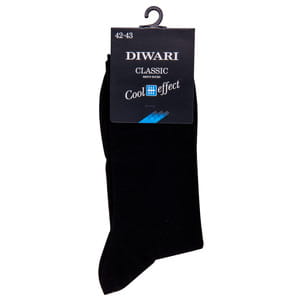 Носки мужские DIWARI (Дивари) CLASSIC COOL EFFECT 7C-23CП 010 цвет черный размер (стопа) 27 см 1 пара