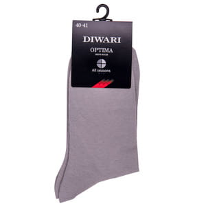 Носки мужские DIWARI (Дивари) OPTIMA All seasons 7C-43CП 000 цвет серый размер (стопа) 25 см 1 пара