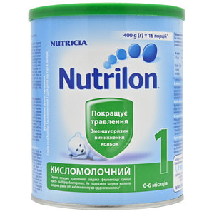 Суміш молочна дитяча Нутриція NUTRILON (Нутрилон) Кисломолочний 1 для покращення травлення з 0 до 6 місяців 400 г