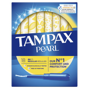 Тампоны женские TAMPAX (Тампакс) Discreet Pearl (Дискрит перл) Regular Single Регуляр 18 шт