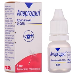 Алергодил крап. очні 0.05% фл. 6мл
