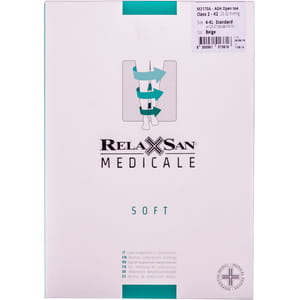 Панчохи з відкритим носком RELAXSAN (Релаксан) Soft (23-32 мм) розмір 4 бежеві