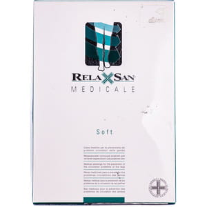 Колготки антиварикозные RELAXSAN (Релаксан) Soft открытый носок (23-32 мм) размер 4 цвет бежевые