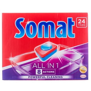 Таблетки для посудомоечных машин SOMAT (Сомат) Всё в 1 24 шт