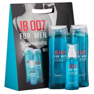 Набор подарочный БЕЛИТА-М JB 007 FOR MEN Гель для душа тонизирующий + Гель после бритья + Шампунь для волос для ежедневного использования