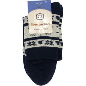 Шкарпетки жіночі БРЕСТСЬКІ ARCTIC 1408 160 махрові колір темно-синій розмір (стопа) 23 см 1 пара