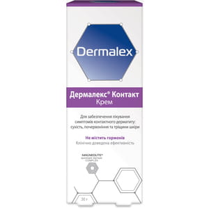 Крем для кожи Dermalex (Дермалекс) Контакт для лечения симптомов контактного дерматита - сухости, покраснения и трещин кожи 30 г