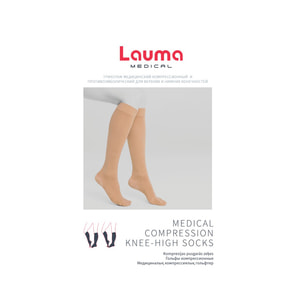 Гольфи медичні компресійні LAUMA (Лаума) модель AD 208 23-32 мм рт.ст. клас II без миска колір натуральний розмір 2К