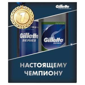 Набор GILLETTE (Жиллет) Пена для бритья Series 250 мл + Бальзам после бритья Series Sensitive Skin 100 мл