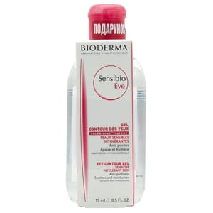 Набор BIODERMA (Биодерма) Сансибио Крем-гель для контура глаз 15 мл + Сансибио H2O 250 мл
