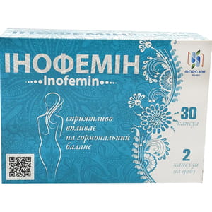 Инофемин капсулы для нормализации гормонального баланса у женщин упаковка 30 шт