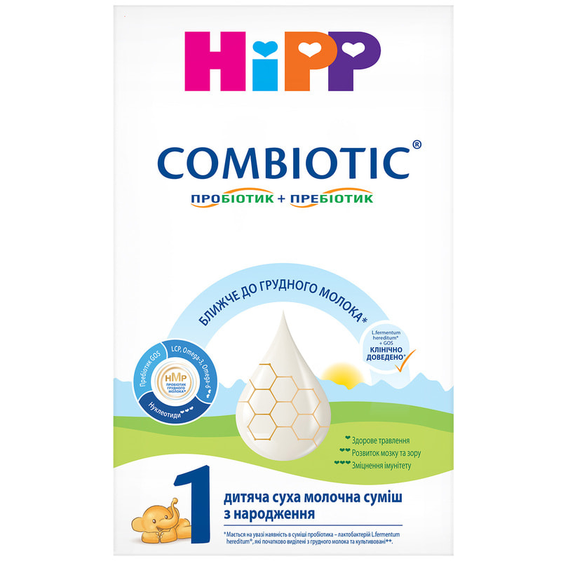 Суміш суха молочна HiPP Combiotic 1, для дітей з народження, 900 г :  інструкція + ціна в аптеках