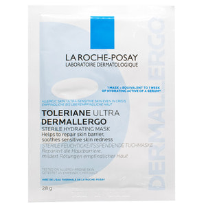Маска для лица La Roche-Posay (Ля Рош-Позе) Толеран Ультра Дермалерго стерильная увлажняющая тканевая для склонной к аллергии кожи 28 г