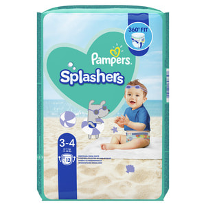Підгузки-трусики для дітей PAMPERS Splashers (Памперс) Midi для плавання від 6 до 11 кг 12 шт