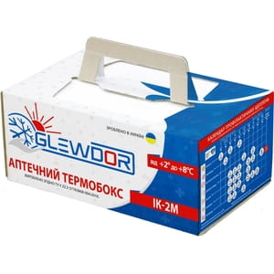 Термобокс Termobox ІК-2М GLEWDOR аптечний для транспортування термолабільної продукції багаторазовий об'єм 1,7 л (270ммх165ммх115мм) (без хладагента)