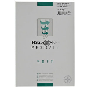 Чулки с открытым носком RELAXSAN (Релаксан) Medicale Soft (23-32 мм) размер 4 бежевые 1 пара