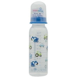 Пляшечка для годування BABY-NOVA (Бебі нова) Декор пластикова для хлопчика колір в асортименті 250 мл