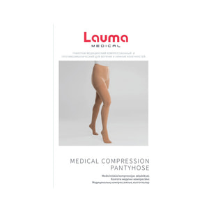 Колготки медичні компресійні LAUMA (Лаума) модель AT 404 23-32 мм рт.ст. II клас з миском колір натуральний розмір 1D