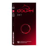 Презервативи латексні DOLPHI (Долфі) три в одному в силіконовій змазці 12 шт