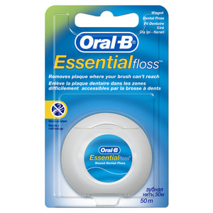 Зубна нитка ORAL-B (Орал-бі) Essential Floss (Есеншиал флос) вощена м'ятний смак 50 м