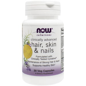 Комплекс для волос, кожи и ногтей клинически улучшенный NOW (Нау) Clinically Advanced Hair, Skin & Nails (Клиникали хеир скин энд нейлс) капсулы 30 шт