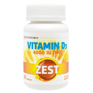 Вітаміни ZEST (Зест) Vitamin D3 (Вітамін D3) 4000 капсули 30 шт