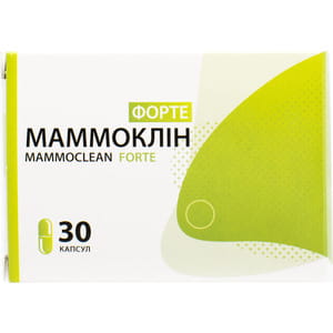 Капсули,що застосовуюються в гінекології Маммоклін Форте по 400 мг упаковка 30 шт