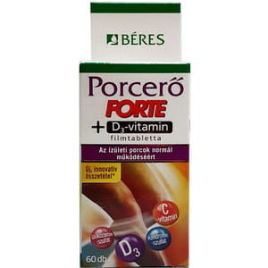 Береш Порцеро Форте +D3 таблетки с витамином Д3 и витамином С флакон 60 шт