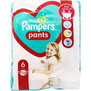 Подгузники-трусики для детей PAMPERS Pants (Памперс Пантс) Giant 6 от 15 кг 19 шт NEW