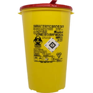 Контейнер для сбора игл и медицинских отходов DISPO (Диспо) из PP круглый объем 2 л