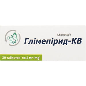 Глимепирид-КВ табл. 2мг №30