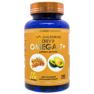 OilVit Omega 7+ (ОілВіт Омега 7+) капсули по 500 мг флакон 180 шт