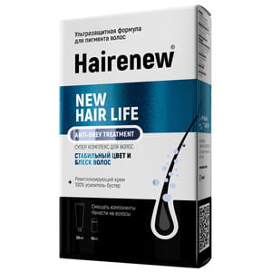 Інноваційний комплекс для волосся HAIRENEW (Хеанью) Ультразахист від сивини 30 мл + 10 мл