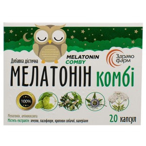 Мелатонин Комби капсулы мягкого успокаивающего действия упаковка 20 шт