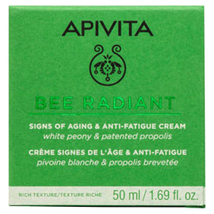Крем для обличчя APIVITA (Апівіта) BEE RADIANT (Бі радіант) насиченої текстури проти старіння і слідів втоми 50 мл