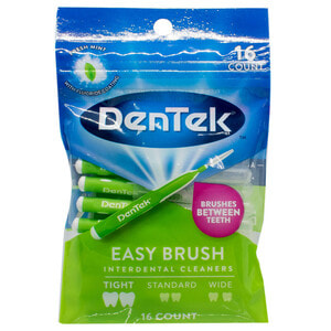 Зубные щетки межзубные DENTEK (Дентек) для узких промежутков удобное очищение 16 шт