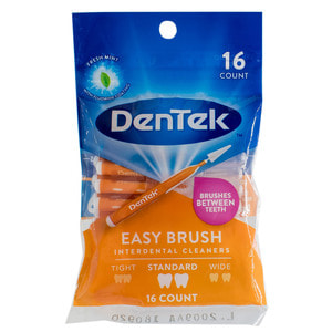 Зубні щітки міжзубні DENTEK (Дентек) для стандартних проміжків зручне очищення 16 шт