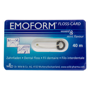 Зубна нитка EMOFORM (Емоформ) Floss Card флосс - картка з дзеркалом 40 м