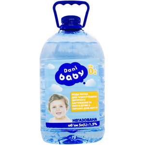 Вода питьевая DANI BABY (Дани Беби) для приготовления детского питания от 0 месяцев 5 л