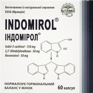 Індомірол капсули для нормалізації гормонального балансу у жінок упаковка 60 шт