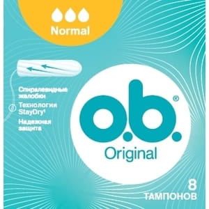 Тампоны гигиенические женские O.B. (Оби) Original Normal (Ориджинал Нормал) 8 шт