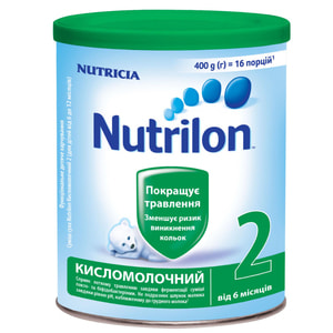 Суміш молочна дитяча Нутриція NUTRILON (Нутрилон) Кисломолочний 2 для покращення травлення з 6 місяців 400 г NEW