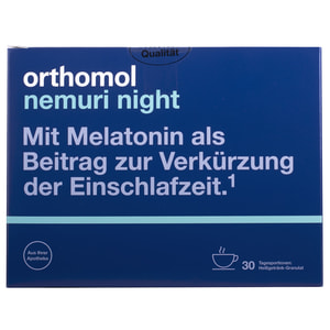 Ортомол Немури Ночь (Orthomol Nemuri) витаминный комплекс при нарушениях сна и повышенной нервной возбудимости гранулы на курс приема 30 дней