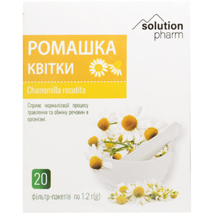 Ромашки цветки фильтр-пакет 1,2г №20 Solution Pharm