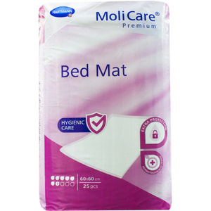 Пелюшки гігієнічні вбираючі MOLICARE (Молікар) Bed Mat (Бед мат) розмір 60см х 60см 7 крапель 25 шт